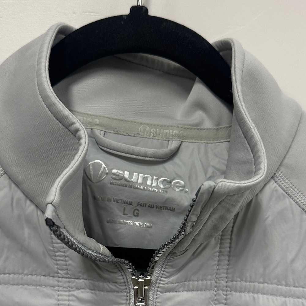 Sunice Light Gray Quilted Jacket - image 2